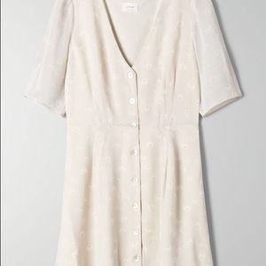 Aritzia Wilfred New Button Front Mini Dress Size 4